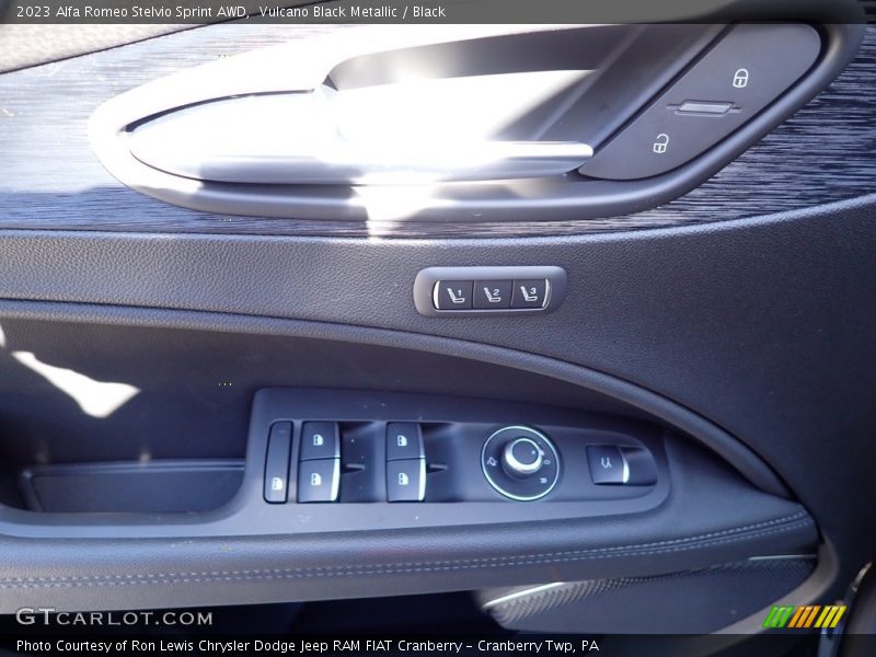 Vulcano Black Metallic / Black 2023 Alfa Romeo Stelvio Sprint AWD