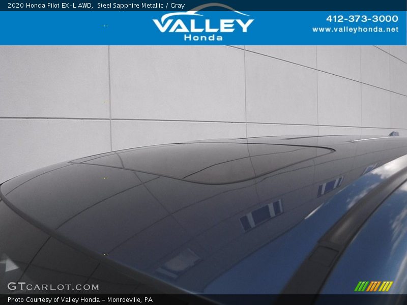 Steel Sapphire Metallic / Gray 2020 Honda Pilot EX-L AWD