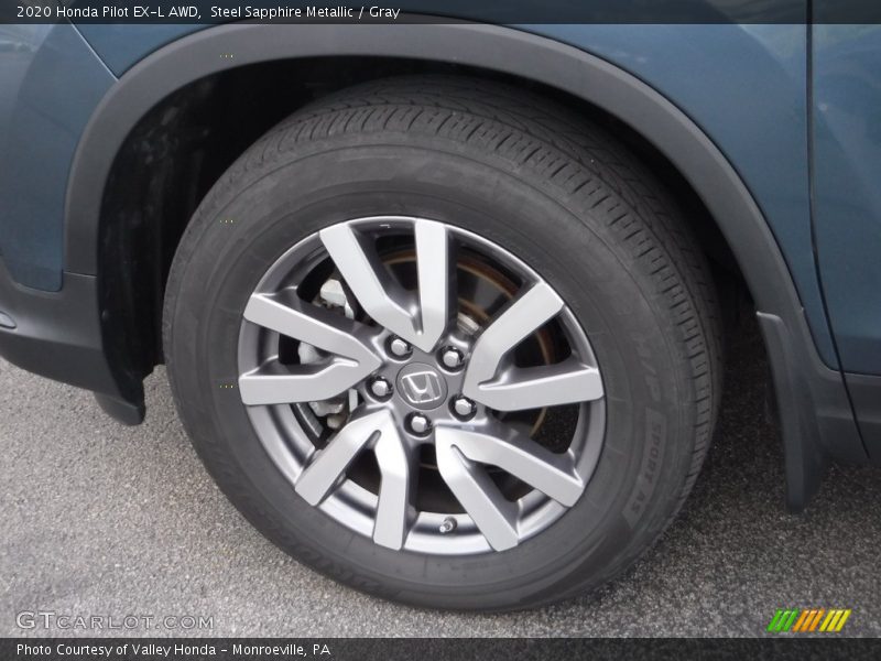 Steel Sapphire Metallic / Gray 2020 Honda Pilot EX-L AWD
