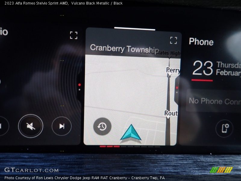 Vulcano Black Metallic / Black 2023 Alfa Romeo Stelvio Sprint AWD