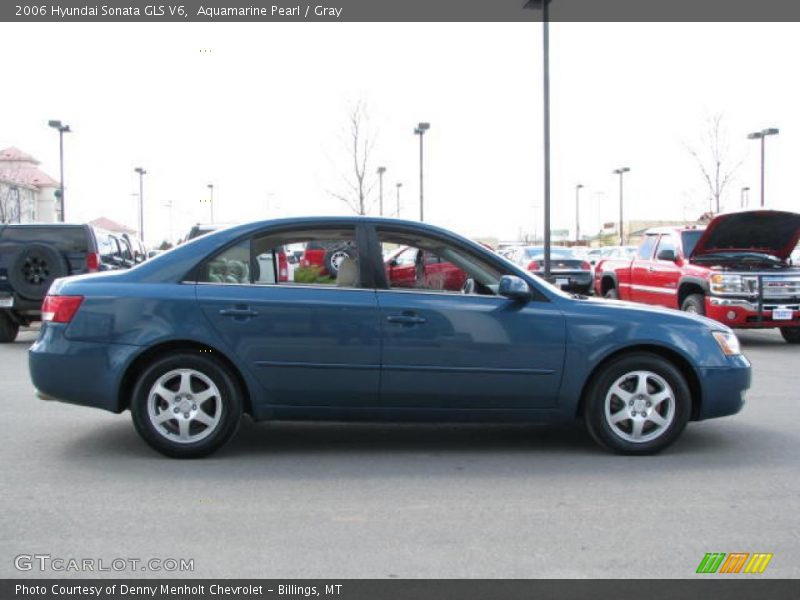 Aquamarine Pearl / Gray 2006 Hyundai Sonata GLS V6