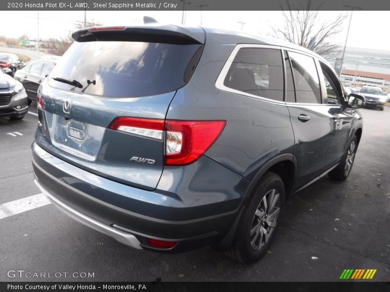 Steel Sapphire Metallic / Gray 2020 Honda Pilot EX-L AWD