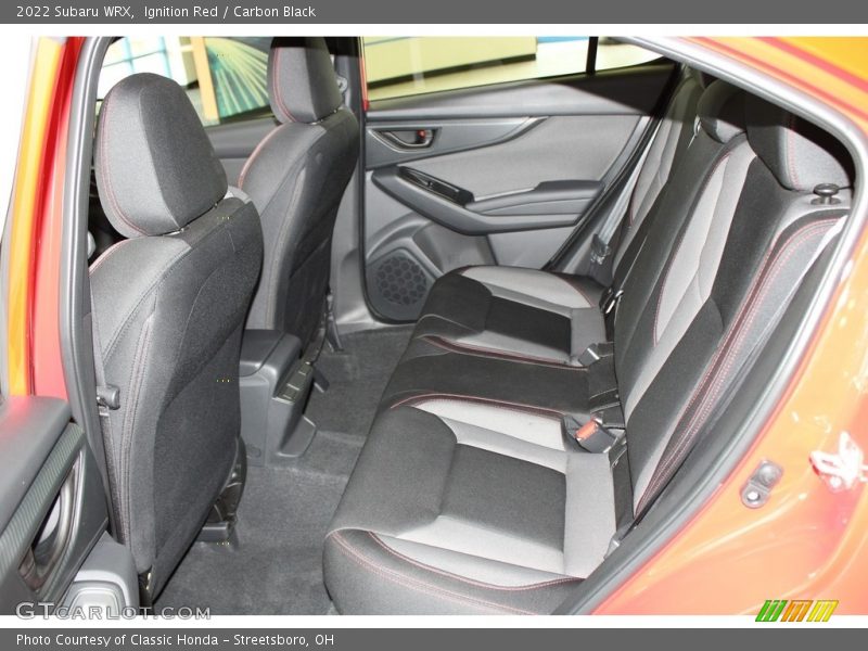 Rear Seat of 2022 WRX 