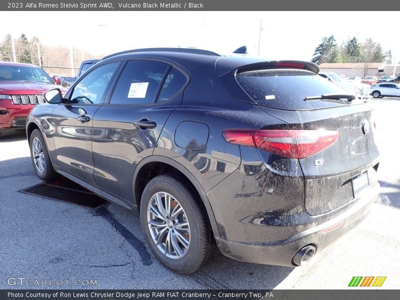 Vulcano Black Metallic / Black 2023 Alfa Romeo Stelvio Sprint AWD