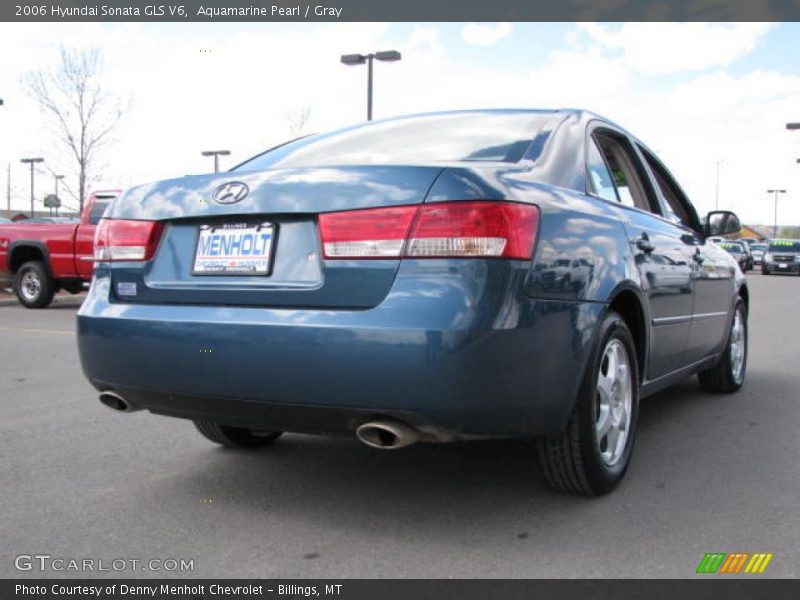 Aquamarine Pearl / Gray 2006 Hyundai Sonata GLS V6