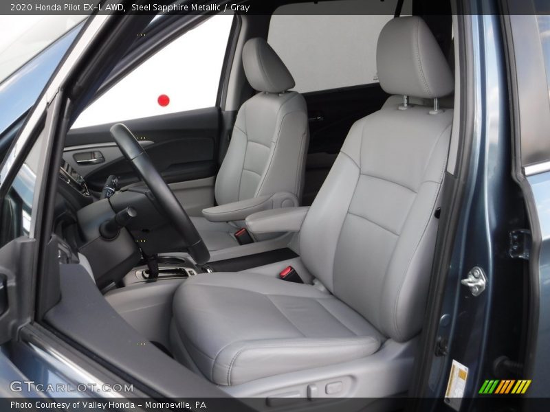 Steel Sapphire Metallic / Gray 2020 Honda Pilot EX-L AWD