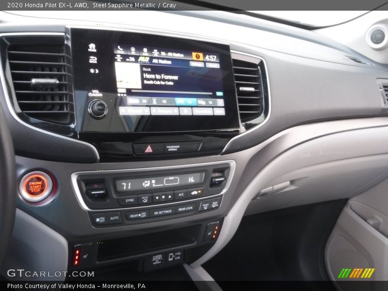 Steel Sapphire Metallic / Gray 2020 Honda Pilot EX-L AWD