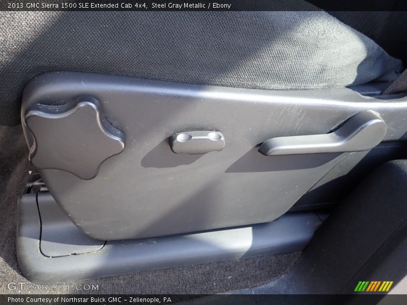 Steel Gray Metallic / Ebony 2013 GMC Sierra 1500 SLE Extended Cab 4x4