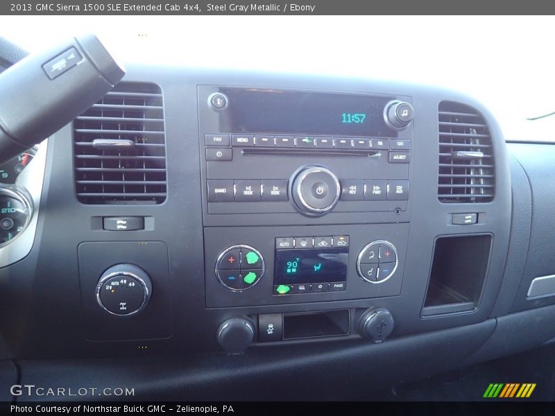 Steel Gray Metallic / Ebony 2013 GMC Sierra 1500 SLE Extended Cab 4x4