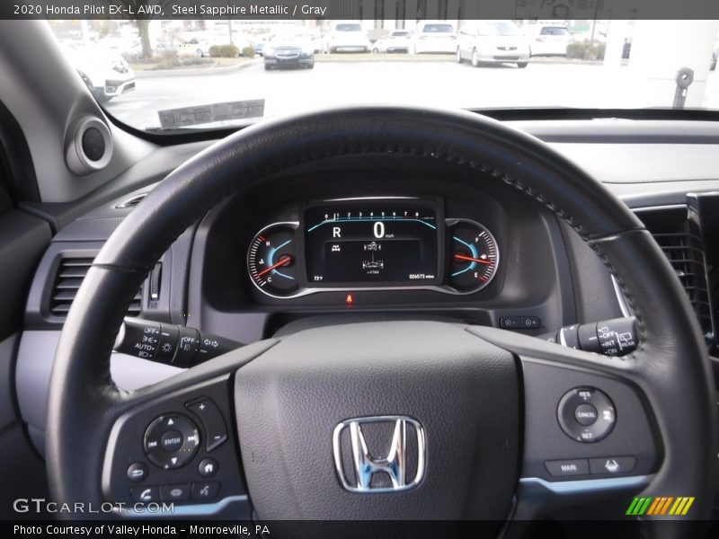 Steel Sapphire Metallic / Gray 2020 Honda Pilot EX-L AWD