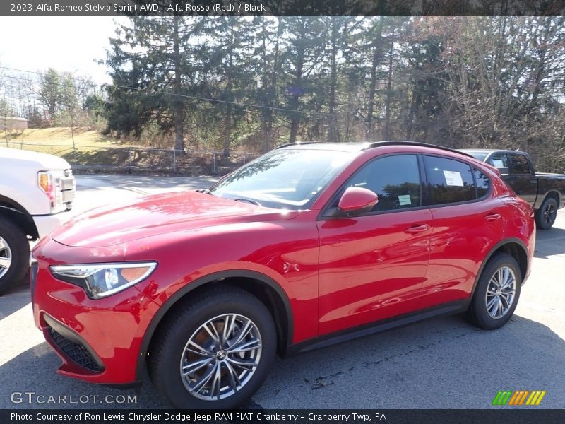 Alfa Rosso (Red) / Black 2023 Alfa Romeo Stelvio Sprint AWD