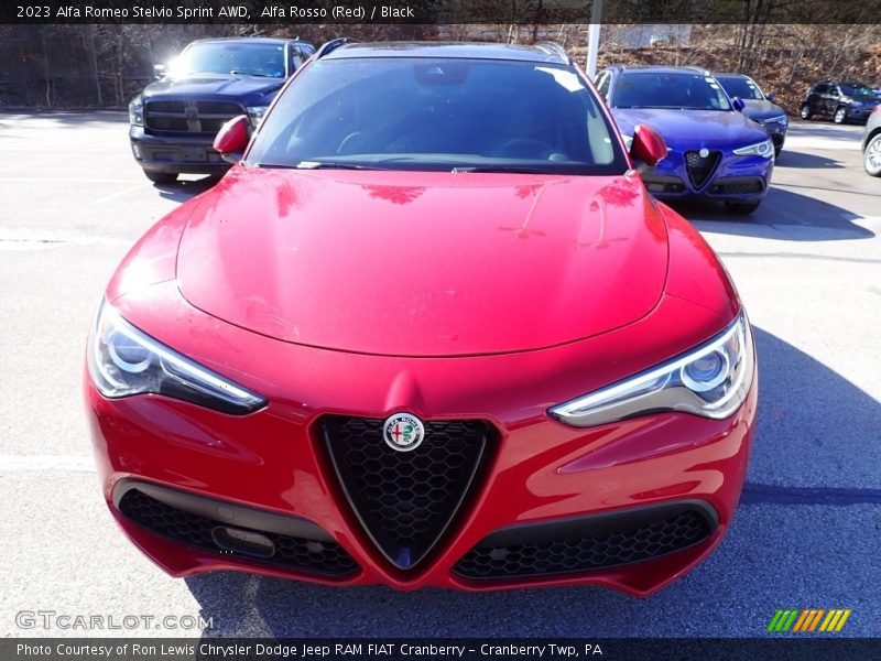 Alfa Rosso (Red) / Black 2023 Alfa Romeo Stelvio Sprint AWD