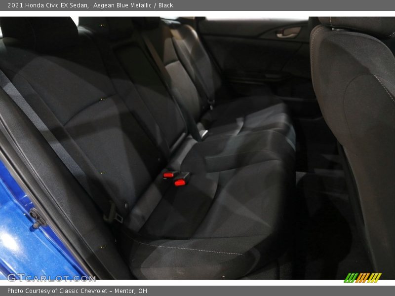 Aegean Blue Metallic / Black 2021 Honda Civic EX Sedan