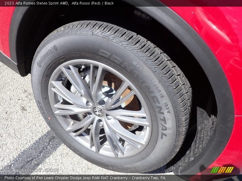 Alfa Rosso (Red) / Black 2023 Alfa Romeo Stelvio Sprint AWD