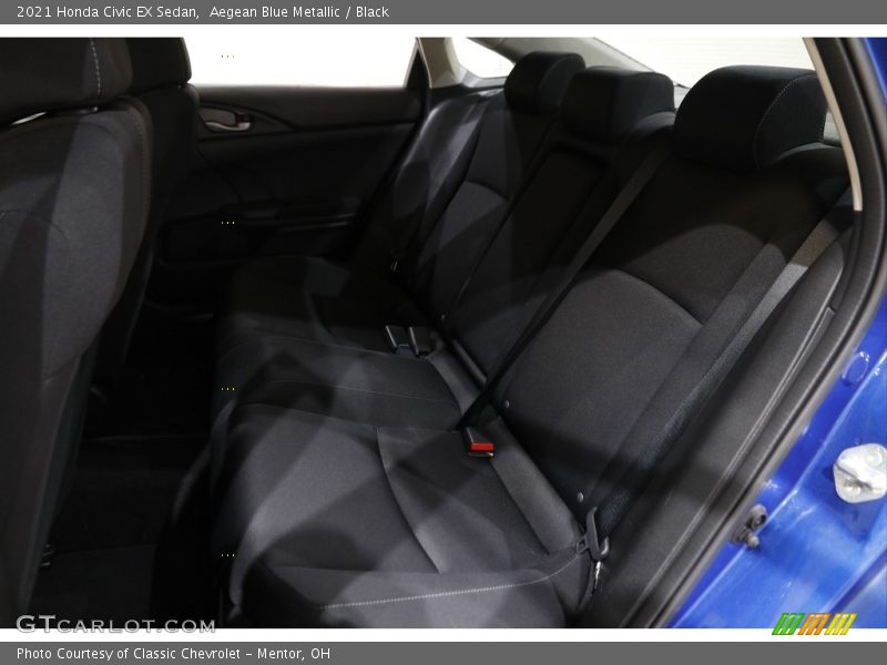 Aegean Blue Metallic / Black 2021 Honda Civic EX Sedan