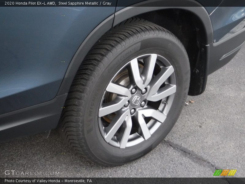 Steel Sapphire Metallic / Gray 2020 Honda Pilot EX-L AWD