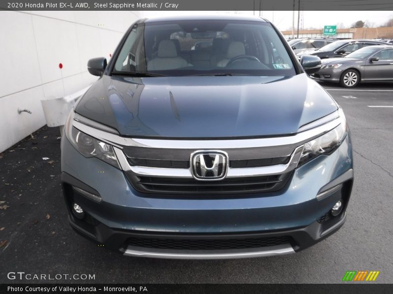 Steel Sapphire Metallic / Gray 2020 Honda Pilot EX-L AWD