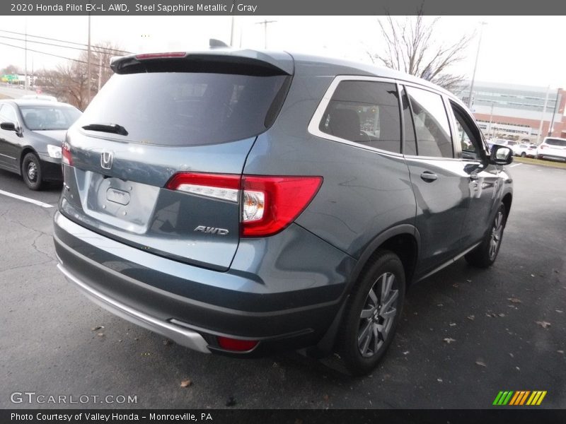 Steel Sapphire Metallic / Gray 2020 Honda Pilot EX-L AWD