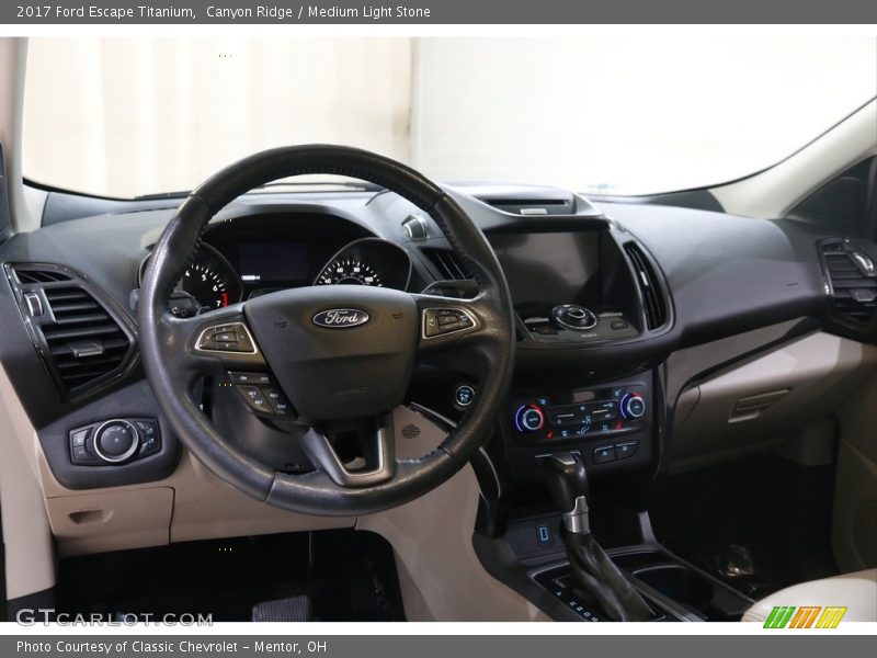 Dashboard of 2017 Escape Titanium