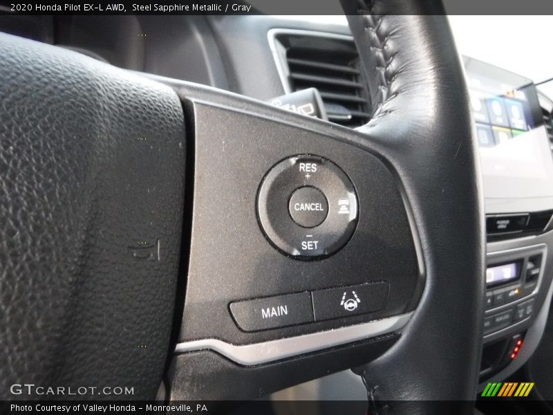 Steel Sapphire Metallic / Gray 2020 Honda Pilot EX-L AWD