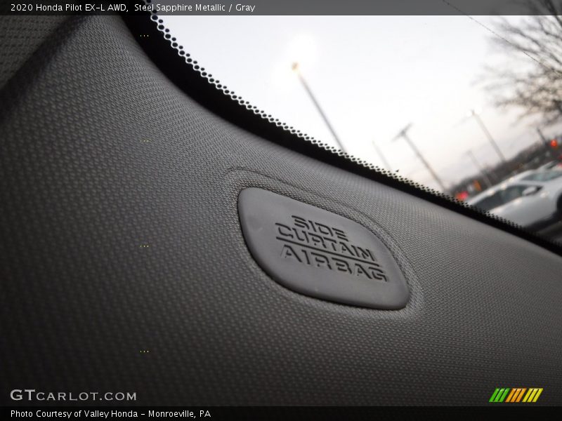 Steel Sapphire Metallic / Gray 2020 Honda Pilot EX-L AWD