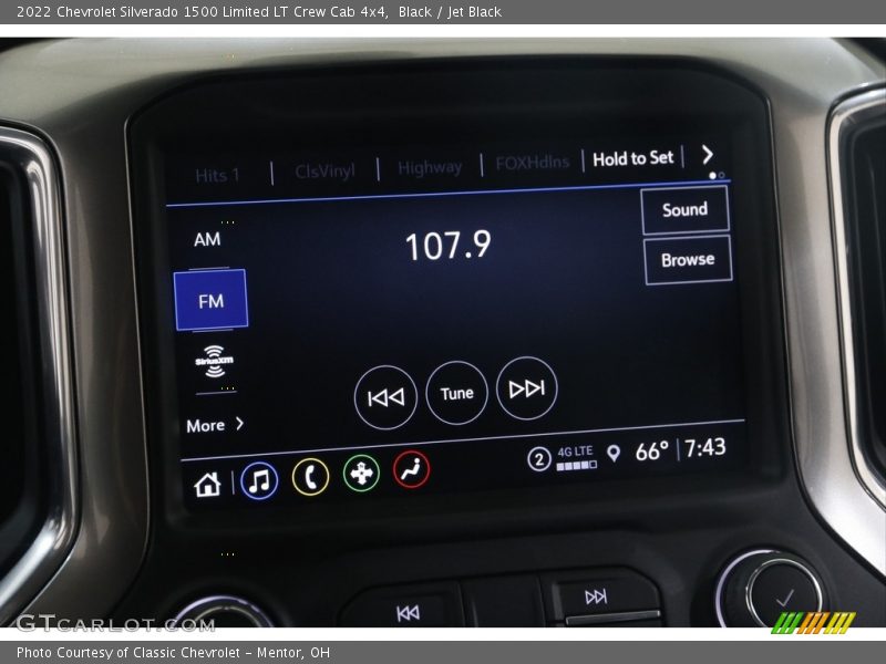 Black / Jet Black 2022 Chevrolet Silverado 1500 Limited LT Crew Cab 4x4