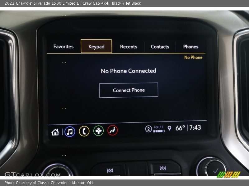 Black / Jet Black 2022 Chevrolet Silverado 1500 Limited LT Crew Cab 4x4