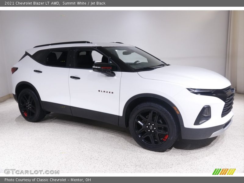 Summit White / Jet Black 2021 Chevrolet Blazer LT AWD