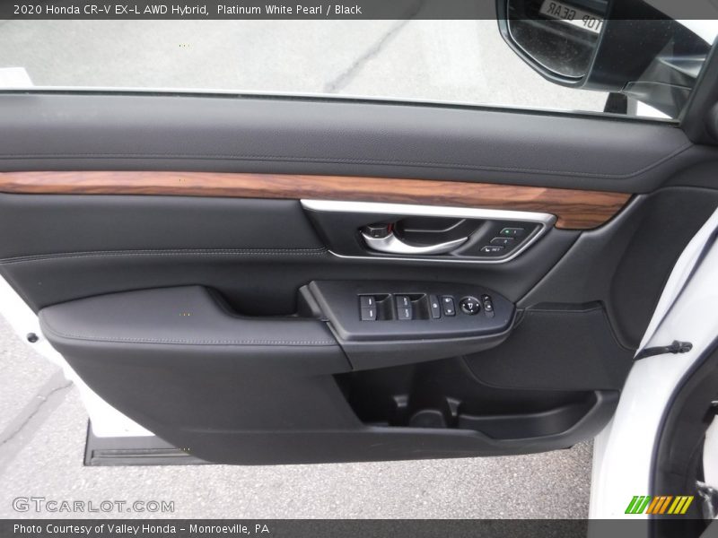 Platinum White Pearl / Black 2020 Honda CR-V EX-L AWD Hybrid
