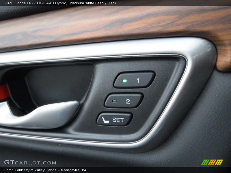 Platinum White Pearl / Black 2020 Honda CR-V EX-L AWD Hybrid