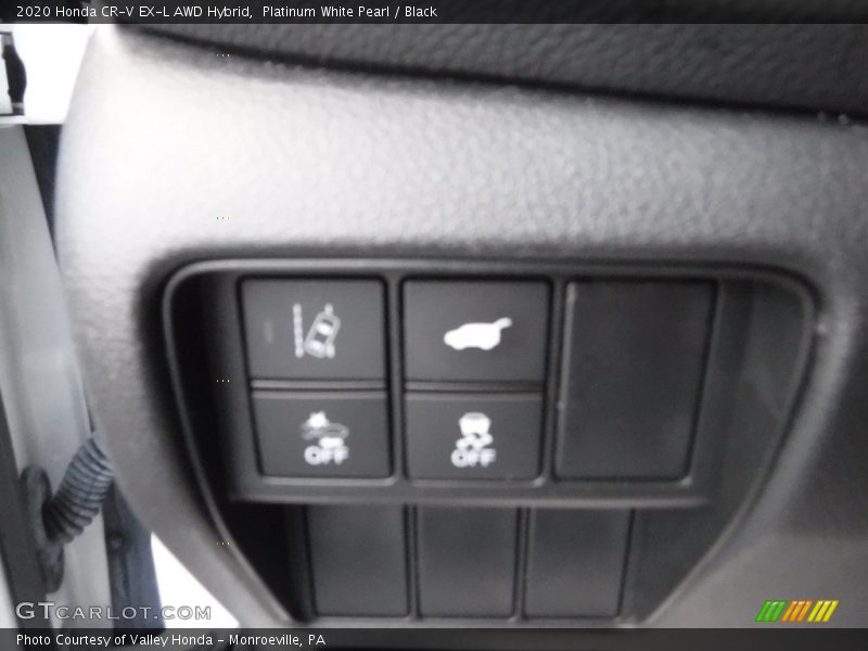 Platinum White Pearl / Black 2020 Honda CR-V EX-L AWD Hybrid