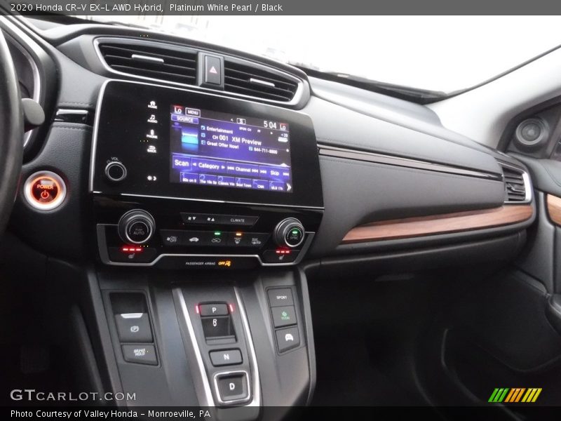 Platinum White Pearl / Black 2020 Honda CR-V EX-L AWD Hybrid