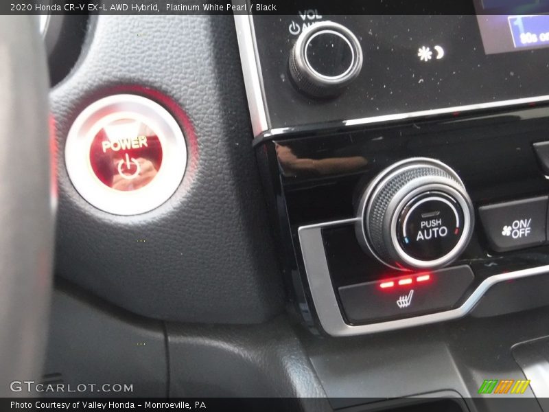Platinum White Pearl / Black 2020 Honda CR-V EX-L AWD Hybrid