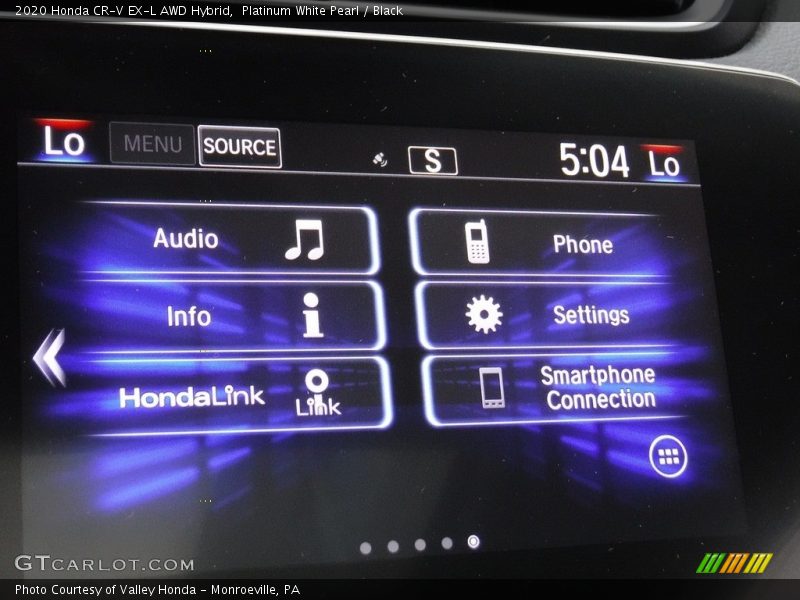 Platinum White Pearl / Black 2020 Honda CR-V EX-L AWD Hybrid