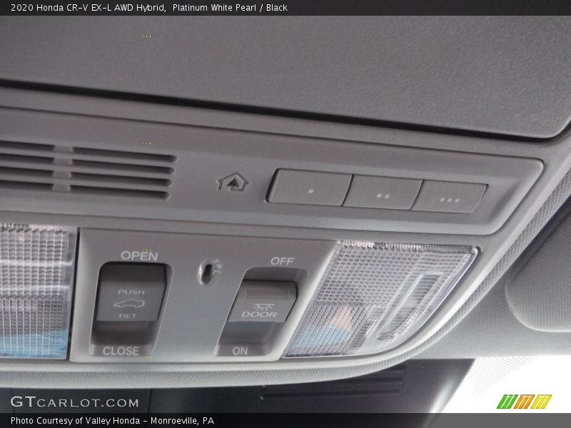 Platinum White Pearl / Black 2020 Honda CR-V EX-L AWD Hybrid