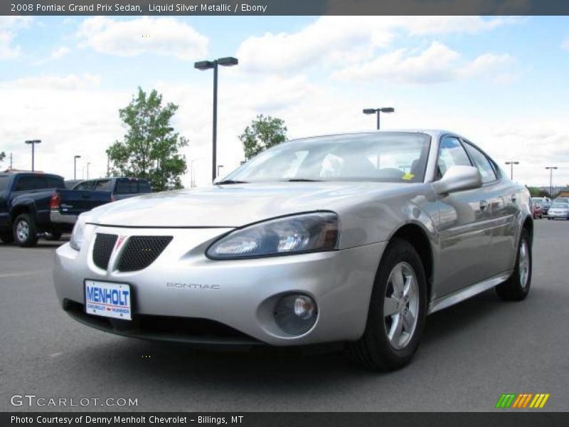 Liquid Silver Metallic / Ebony 2008 Pontiac Grand Prix Sedan