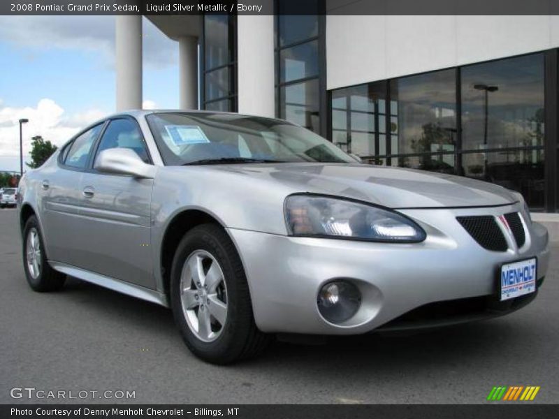 Liquid Silver Metallic / Ebony 2008 Pontiac Grand Prix Sedan
