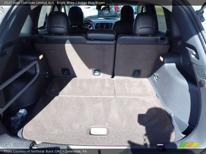 Bright White / Indigo Blue/Brown 2017 Jeep Cherokee Limited 4x4