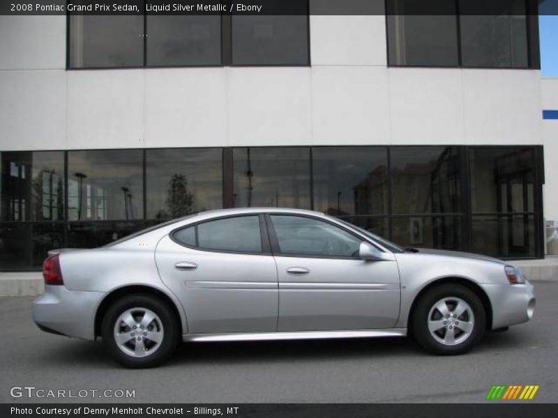 Liquid Silver Metallic / Ebony 2008 Pontiac Grand Prix Sedan