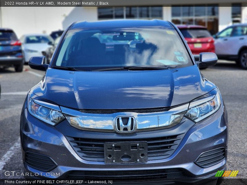 Modern Steel Metallic / Black 2022 Honda HR-V LX AWD