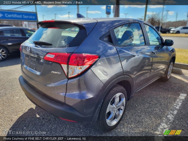 Modern Steel Metallic / Black 2022 Honda HR-V LX AWD