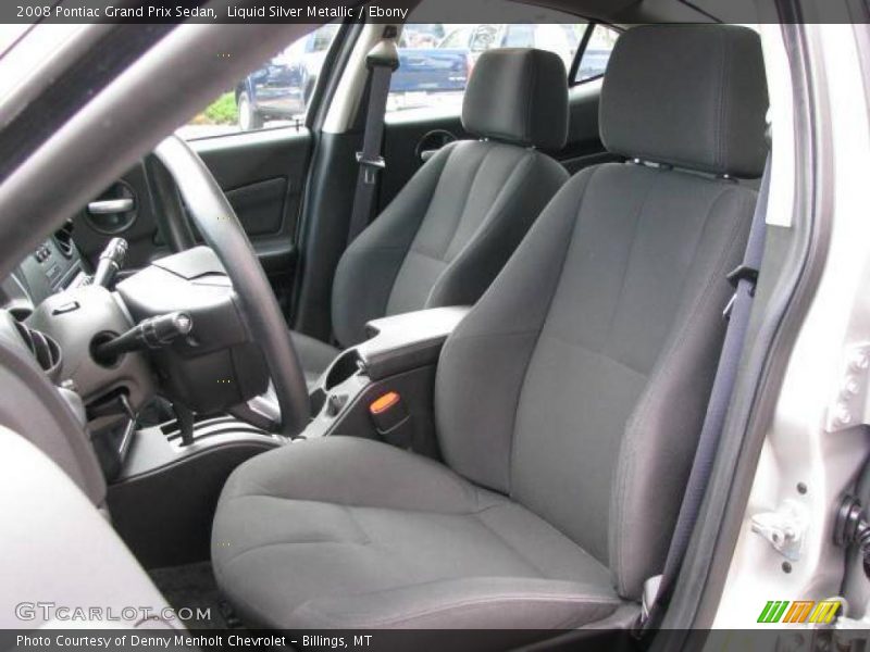 Liquid Silver Metallic / Ebony 2008 Pontiac Grand Prix Sedan