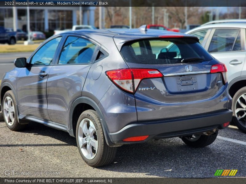 Modern Steel Metallic / Black 2022 Honda HR-V LX AWD