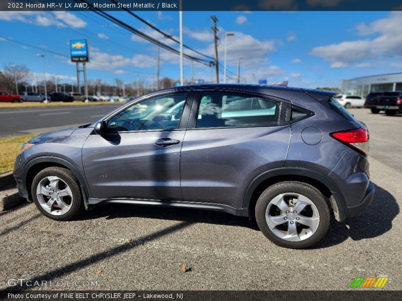 Modern Steel Metallic / Black 2022 Honda HR-V LX AWD