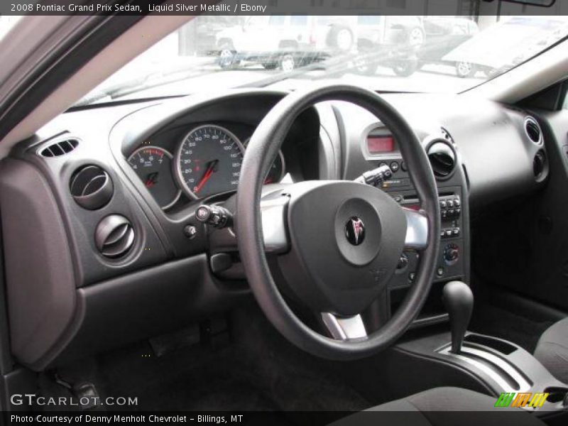 Liquid Silver Metallic / Ebony 2008 Pontiac Grand Prix Sedan