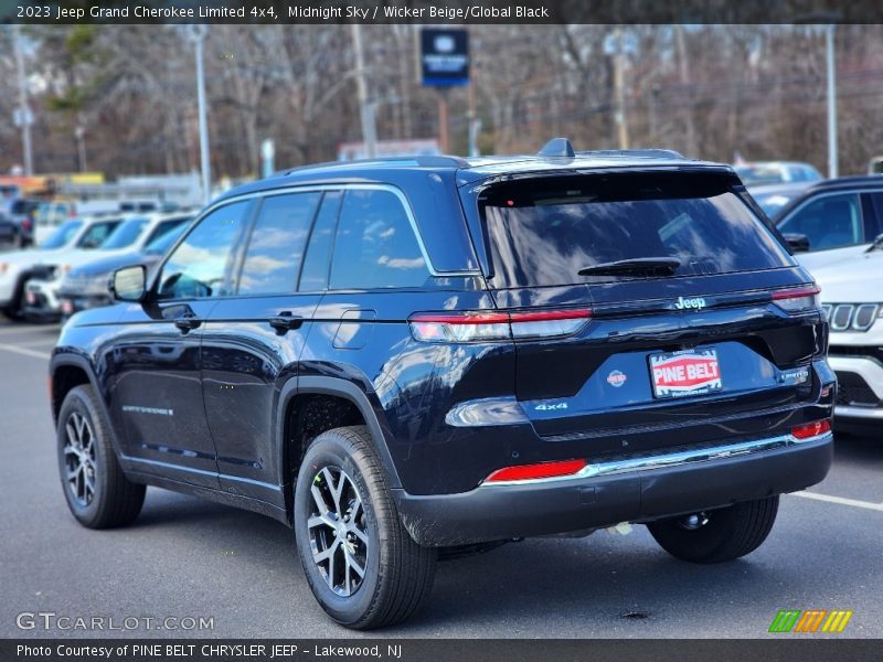 Midnight Sky / Wicker Beige/Global Black 2023 Jeep Grand Cherokee Limited 4x4