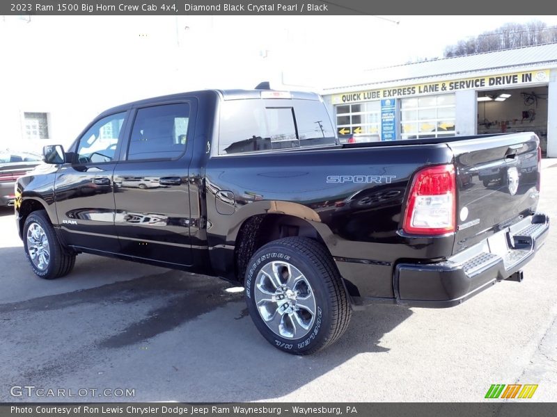 Diamond Black Crystal Pearl / Black 2023 Ram 1500 Big Horn Crew Cab 4x4