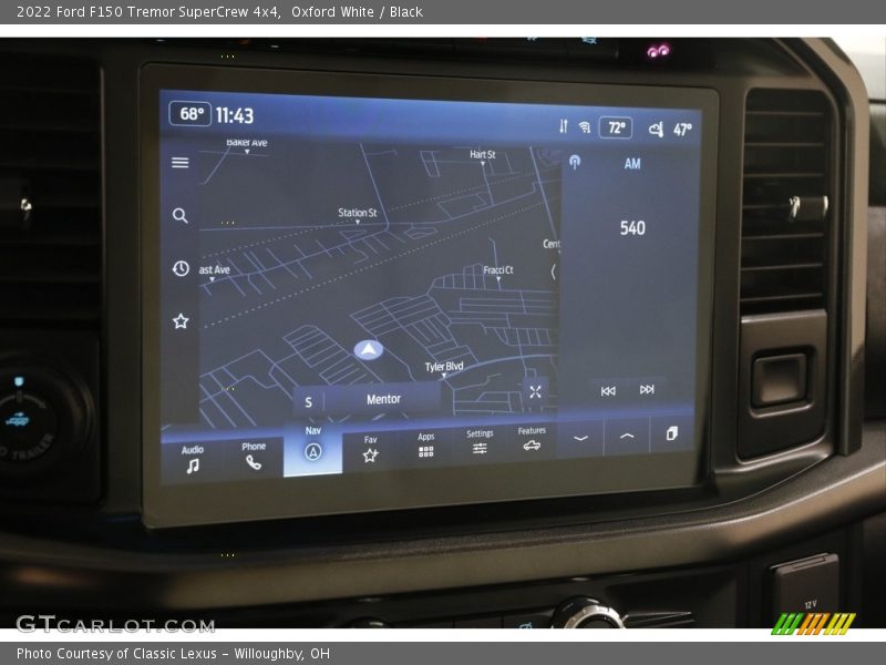 Navigation of 2022 F150 Tremor SuperCrew 4x4