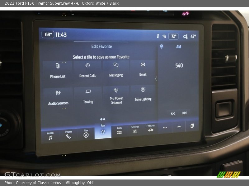 Controls of 2022 F150 Tremor SuperCrew 4x4