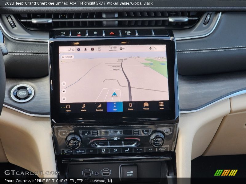 Navigation of 2023 Grand Cherokee Limited 4x4